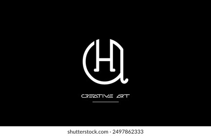 HA, AH, H, A abstract letters logo monogram