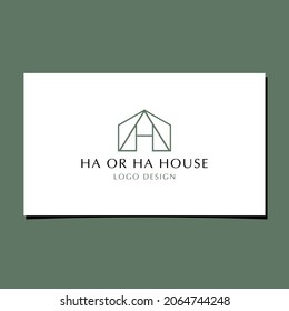 HOUSE-LOGO-DESIGN VON HA ODER AH