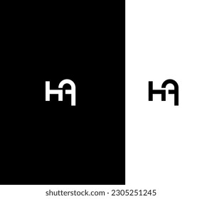 HA, AH letter modern branding logo