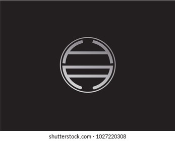 HA circle Shape Letter Design