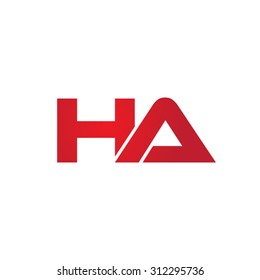 HA company linked letter logo