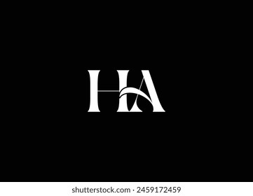 HA creative logo design and initial logo