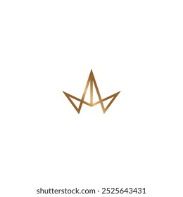 HA gold illusion logo vector technology elements