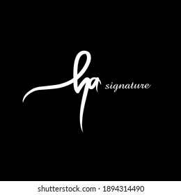 ha handwritten logo for identity