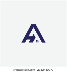 HA home logo design for real state business.