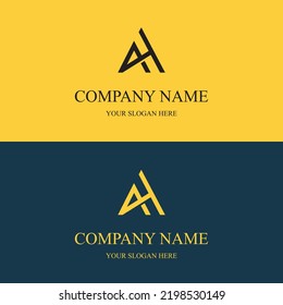 HA Anfangsbuchstaben Logo Bekleidung moderne minimalistische urbane Marke Fashion Marke Luxury Logo Vorlage. HA Business Monogram Streetwear Fotografie Boutique Bekleidung vielseitig Modern Concept Logo.