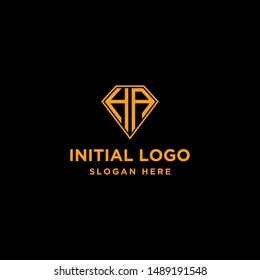 HA initial letter logo design