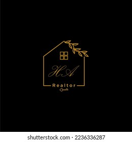 Häuserlogos für Immobilien mit kreativem Wohndesign