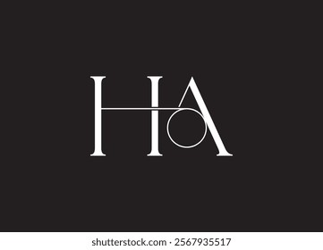 HA letter designs for logo and icons
