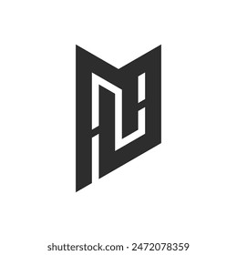 HA letter logo, HA or A H letter alphabet logo