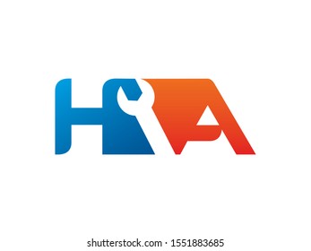 HA Letter logo or symbol template design