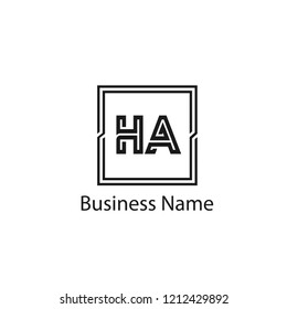 HA Letter Logo Template
