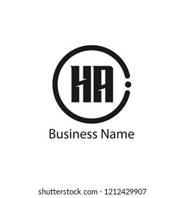 HA Letter Logo Template