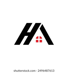 HA Letter Real Estate Original Vector Logo