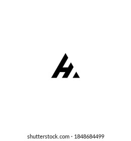 ha letter vector logo abstract