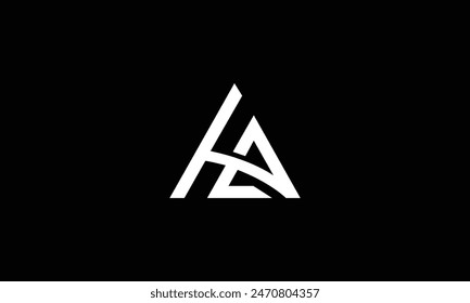 ha letter vector logo abstract