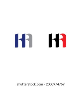 HA Letters Logo Vector 001