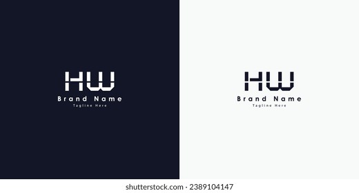 HA Letters vector logo design