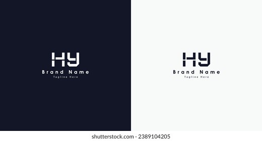 HA Buchstaben, Vektorlogo-Design