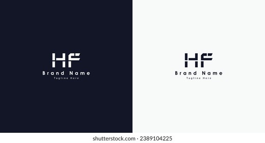 HA Buchstaben, Vektorlogo-Design