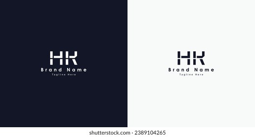 HA Buchstaben, Vektorlogo-Design