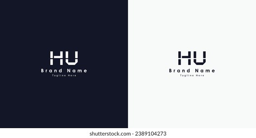 HA Buchstaben, Vektorlogo-Design