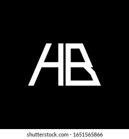 HA logo abstract monogram isolated on black background