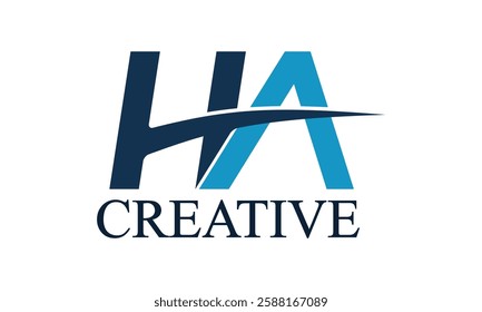 ha logo, HA, brand, modern, creative,