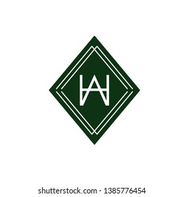 HA logo Dark Green Geometry Abstract