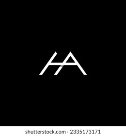 HA Logo Design. Letter HA Icon Vector