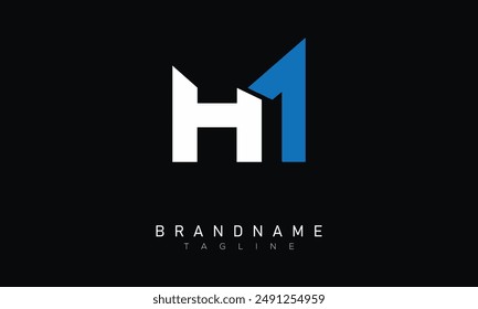 HA logo Design Template Vector Graphic Branding Element.