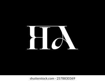 HA logo desing and monogram logo
