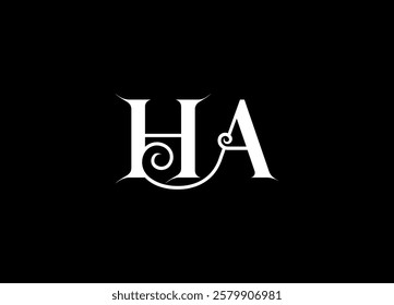 HA logo desing and monogram logo