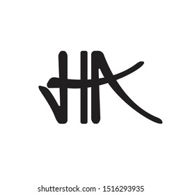 HA Logo Letter Vector Illustration