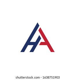 HA logo is a little explanation of the concept of the logo: a unique HA letter with clean, clear, thick, and elegant lines