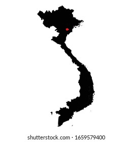 Ha Nam province highlighted on Vietnam map Vector EPS 10