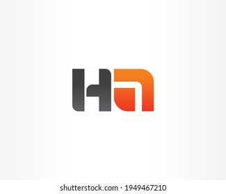 HA Vector concept logo design icon