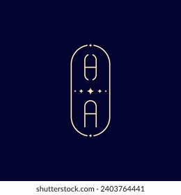 HA wedding lie monogram with high quality professional design that will print well across any print media