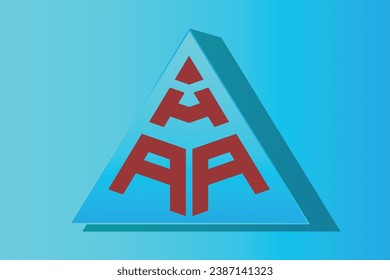 HAA, AA, logos. Abstract initial monogram letter alphabet logo design