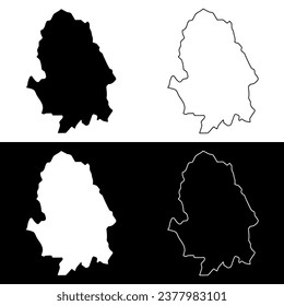 Haa district map, administrative division of Bhutan