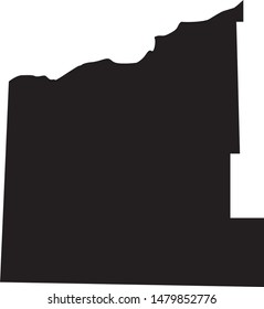 Haakon County map in the state of south dakota