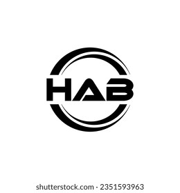 HAB Logo Design, Inspiration for a Unique Identity. Modern Elegance and Creative Design. Watermark Your Success with the Striking this Logo.