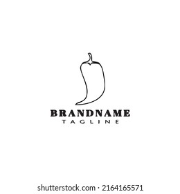 habanero chili peppers logo template icon modern vector illustration