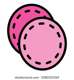 Haberdashery icon. Outline Haberdashery vector icon for web design isolated on white background color flat