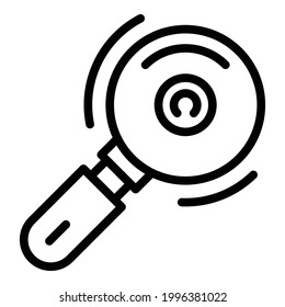 Haberdashery roll icon. Outline Haberdashery roll vector icon for web design isolated on white background