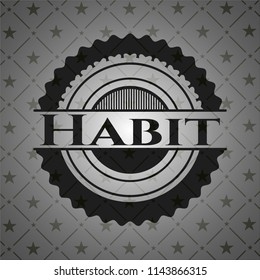 Habit black emblem. Vintage.