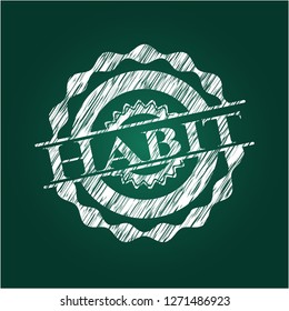Habit chalk emblem