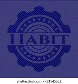 Habit with jean texture