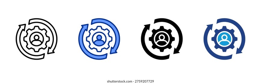 Habit Loop icon collection with multiple styles