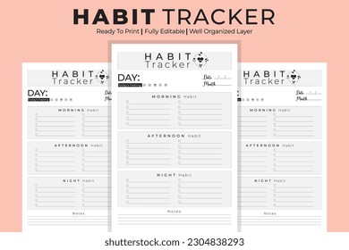 Habit Tracker 365 Days Kdp Interior